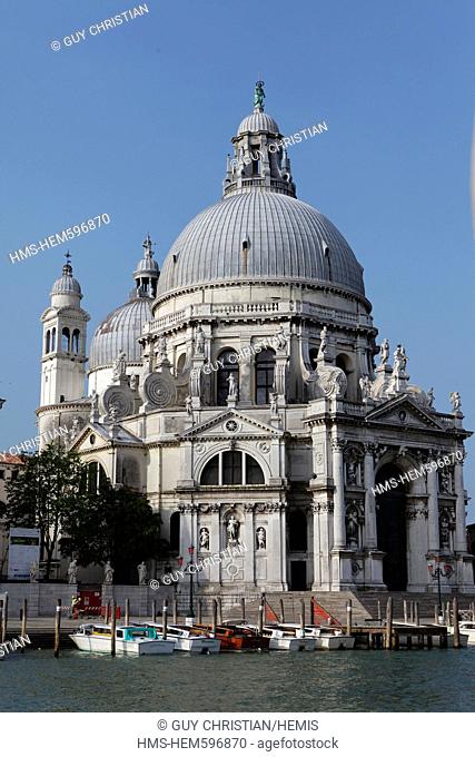 Italy, Venetia, Venice, listed as World Heritage by UNESCO, Dorsoduro district, Santa Maria del Salute church