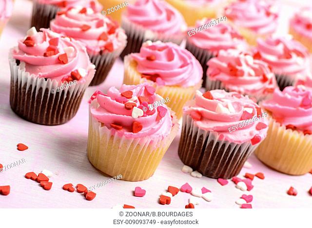 Pink Birthday Cupcakes