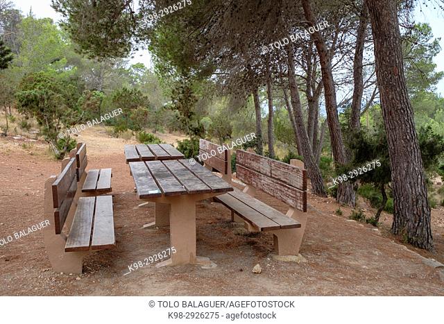 area recreativa Sa Talaia, San Antonio de Portmany, Ibiza, Balearic Islands, Spain