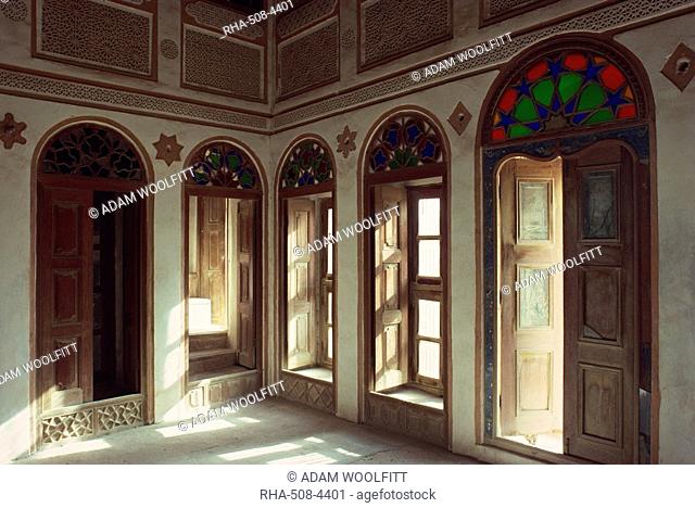Interior of the restored house of Shaikh Isa, in the small village of Al Jasra, Manama, Bahrain, Middle East
