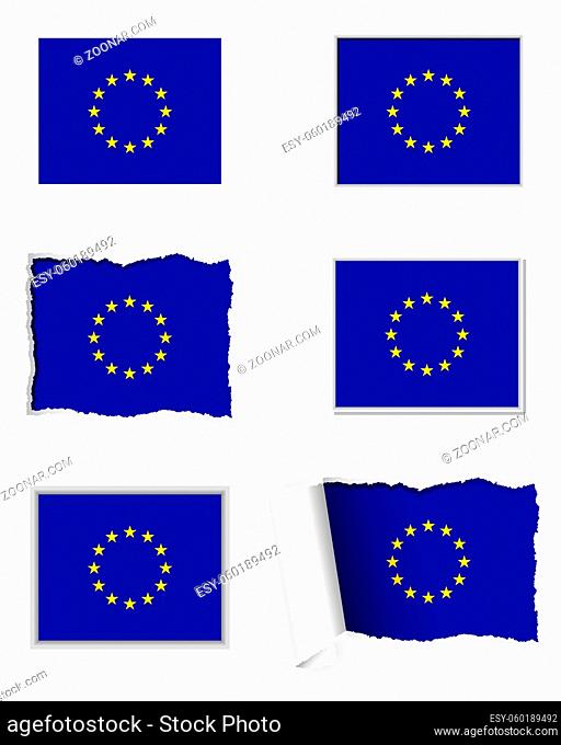 Fahnen Set Europäische Union