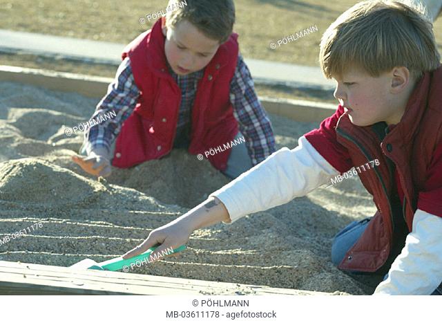 Playground, boys, sandbox