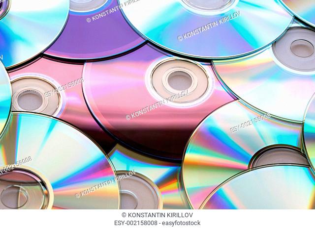 Colorful Compact Discs