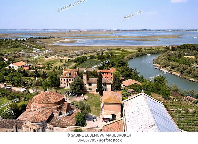 View from Campanile on Torcello Island, Lagoon, Venice, Italy, Europe