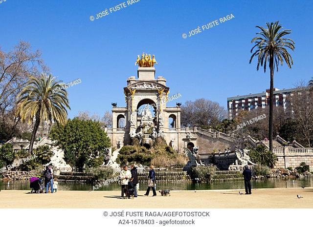 Barcelona City, Ciutadella Park , Cascada Fountain by Antoni Gaudi