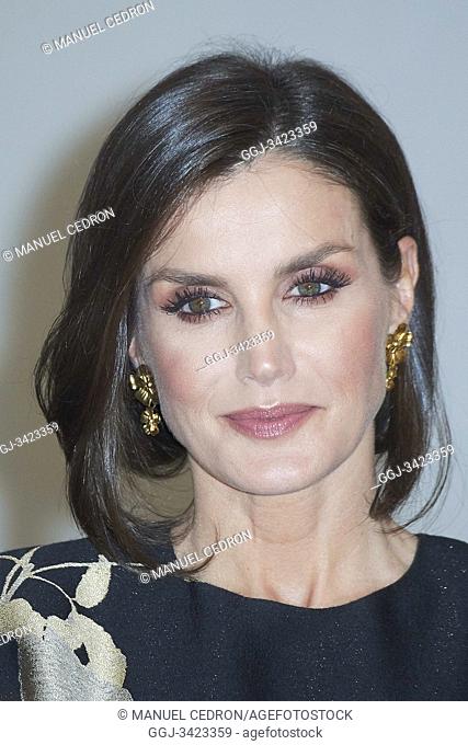 Queen Letizia of Spain attended the 'Francisco Cerecedo' journalism award to Javier Cercas at Palace Hotel on November 28, 2019 in Madrid, Spain