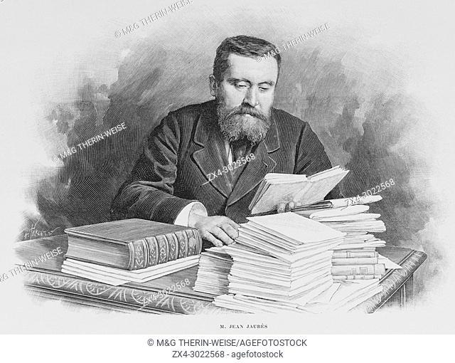 Jean Jaurès, French socialist leader, Picture from the French weekly newspaper l'Illustration, 6th October 1900