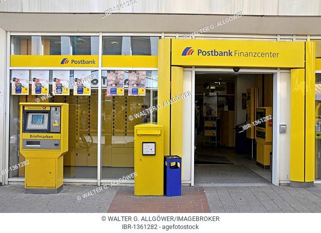 Postbank Finanzcenter Finance Center in the pedestrian zone, Duisburg, North Rhine-Westphalia, Germany, Europe