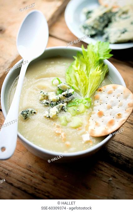 Celery soup with stilton