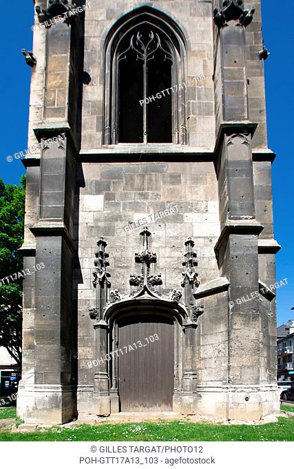 France, Rouen, Rue aux Ours, Tour Saint-André, vestige of a former Parish Church, Photo Gilles Targat