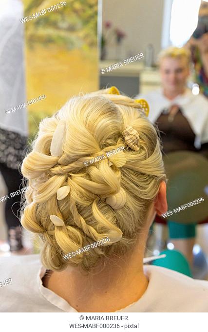 Hairstyle of a bride