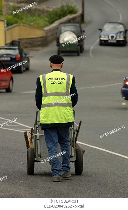 Ireland - street cleaner