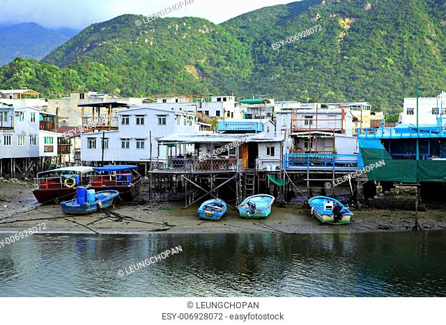 Fishing village Tai O in Hong Kong