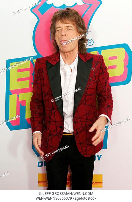 The Rolling Stones Exhibitionism opening night held at Industria Superstudio - Arrivals Featuring: Mick Jagger Where: New York, New York