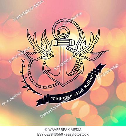 Composite image of anchor icon