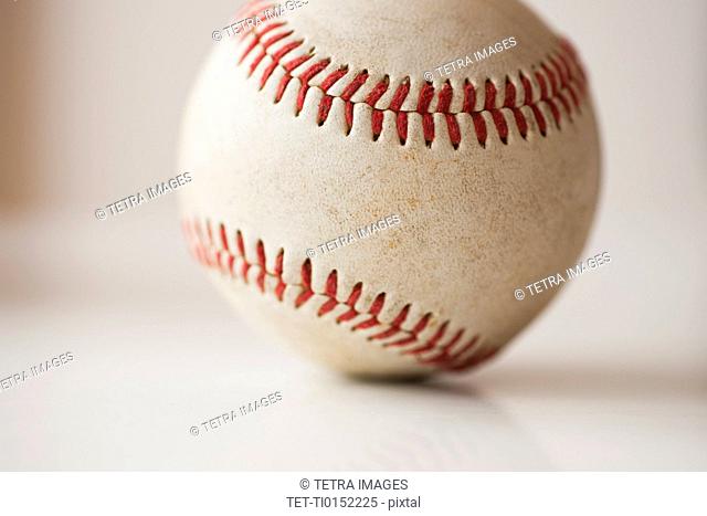 Close-up of baseball ball
