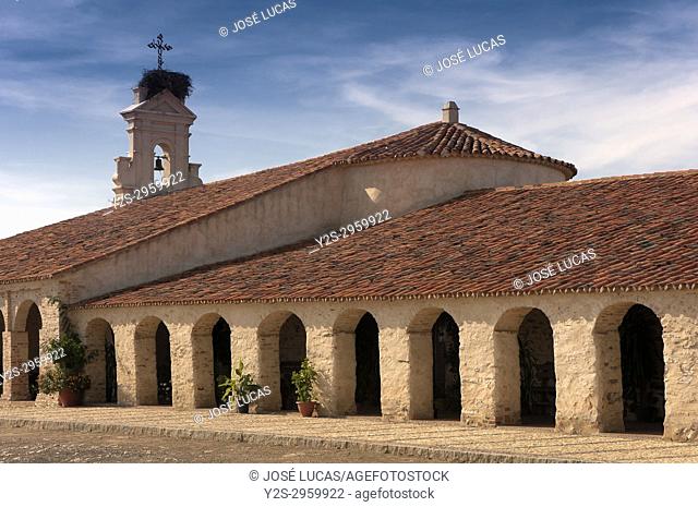 Hermitage of San Benito Abad (15th century), El Cerro del Andevalo, Huelva province, Region of Andalusia, Spain, Europe