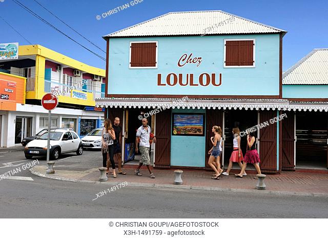 Chez Loulou, a famous cake shop in Saint-Gilles-les-Bains Reunion island, overseas departement of France, Indian Ocean