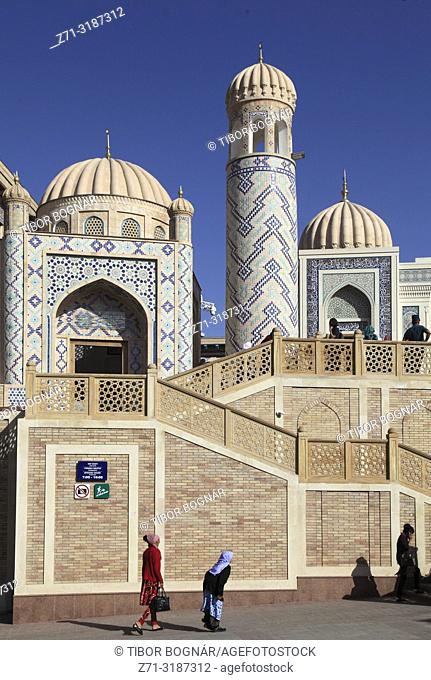 Uzbekistan, Samarkand, Hazrat Khizr Mosque, Islam Karimov Mausoleum,