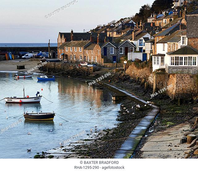 The picturesque fishing village of Mousehole, Cornwall, England, United Kingdom, Europe