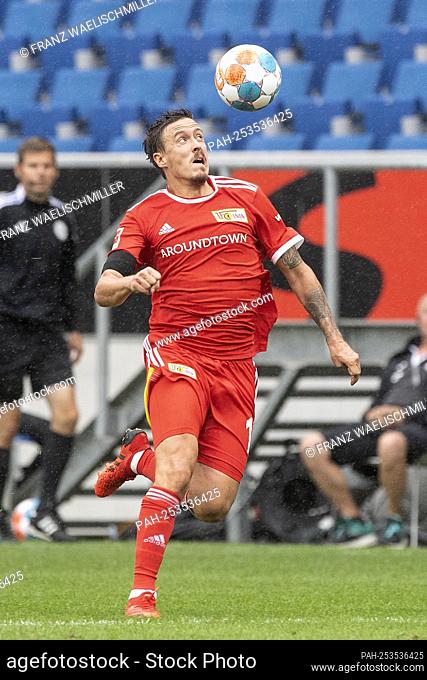 Max KRUSE (UB) in action with Ball; Soccer 1st Bundesliga, 2nd matchday, TSG 1899 Hoffenheim (1899) - Union Berlin (UB) 2: 2, on August 22nd