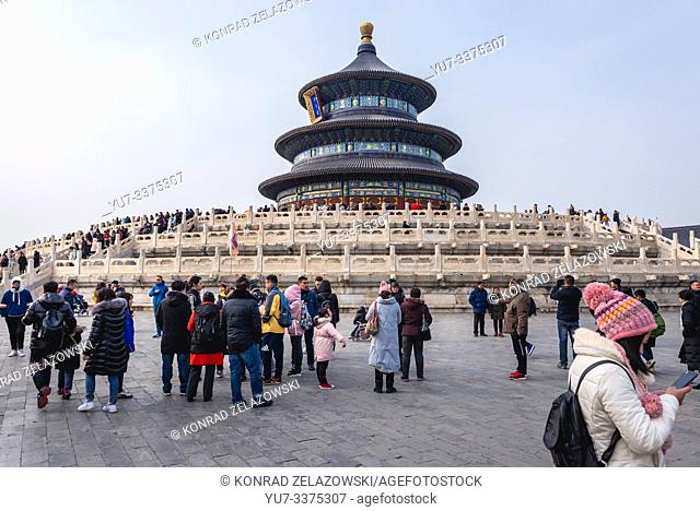 Hall of Prayer for Good Harvests in Temple of Heaven in Beijing, China