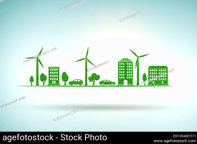 The clean energy and environment - 3d rendering