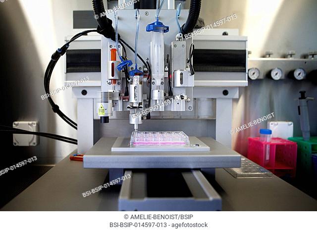 Photo documentary on bioprinting. Zurich University of Applied Sciences (ZHAW) is working with a bioprinter from regenHU to produce different human tissues