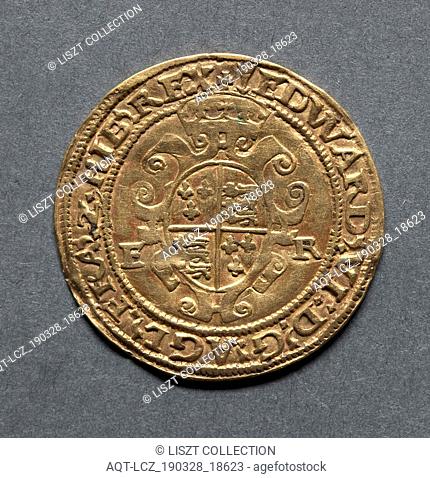 Half Sovereign (reverse), 1549-1550. England, Edward VI, 1547-1553. Gold