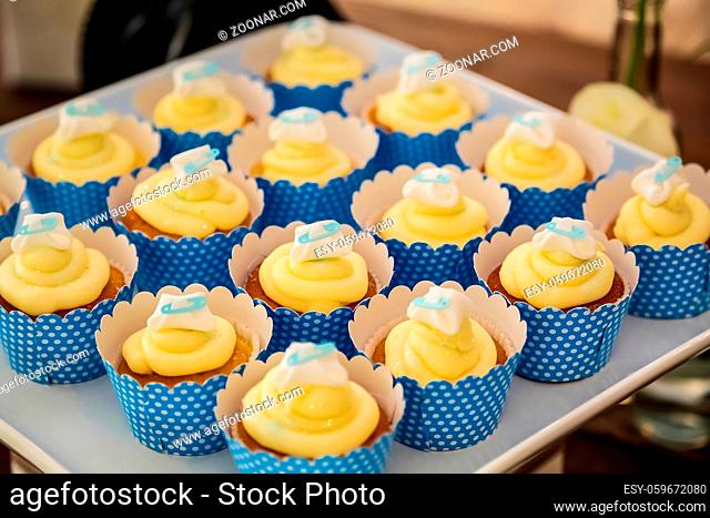 Small Fairy Cupcakes on display for catering at gala dinner banquet event