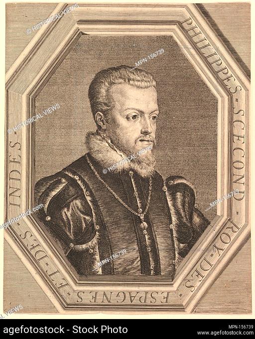 Philippe II, roi d'Espagne. Artist: Jean Morin (French, Paris ca. 1605-1650 Paris); Artist: After Titian (Tiziano Vecellio) (Italian, Pieve di Cadore ca