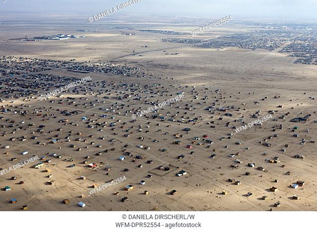 Aerial View Slums of Swakopmund, Swakompund, Namibia