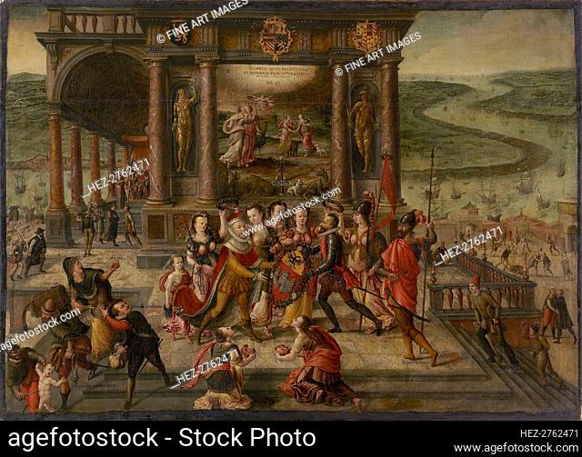 Allegory on the Fall of Antwerp on 17 August 1585, 1585-1586. Creator: Vredeman de Vries, Hans (Jan) (1526-1606)