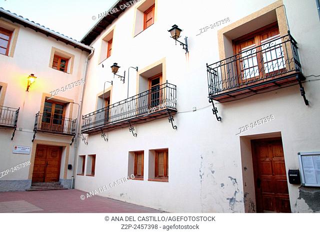 Aliaga city hall building, Teruel province Aragon Spain