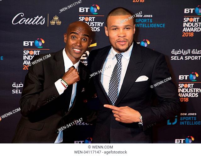 BT Sport Industry Awards, held at Battersea Evolution in London. Featuring: Mo Farah Where: London, United Kingdom When: 26 Apr 2018 Credit: WENN.com