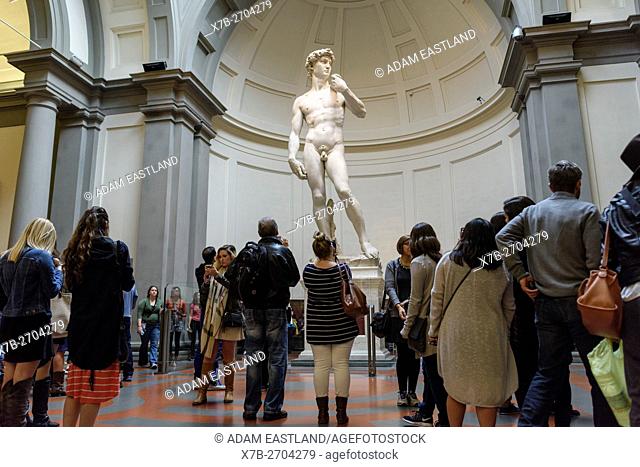 Florence. Italy. Michelangelo's statue of David (1501-1504), Galleria dell'Accademia