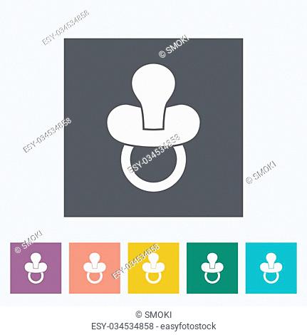 Nipple icon. Flat vector related icon for web and mobile applications. It can be used as - logo, pictogram, icon, infographic element