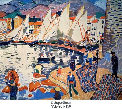 Drying The Sails by Andre Derain, 1905, 1880-1954, Russia, Moscow, Pushkin Museum of Fine Arts