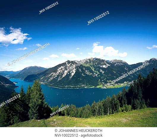 Lake Achen and the Rofan mountains, Tirol, Austria