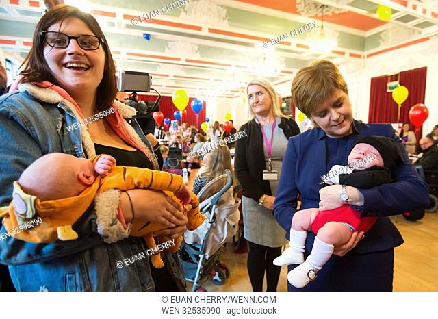 First Minister Nicola Sturgeon attends a celebration event to celebrate NHS Tayside having supported more than 1, 000 women through Family Nurse Partnership...
