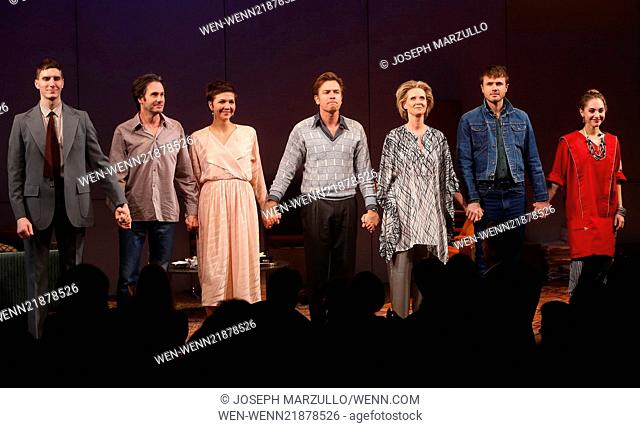 Opening night for Broadway's The Real Thing at the American Airlines Theatre - Curtain Call. Featuring: Alex Breaux, Josh Hamilton, Maggie Gyllenhaal