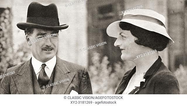 Anthony Eden with his wife Beatrice, seen here in 1938. Robert Anthony Eden, 1st Earl of Avon, 1897-1977. British Conservative politician