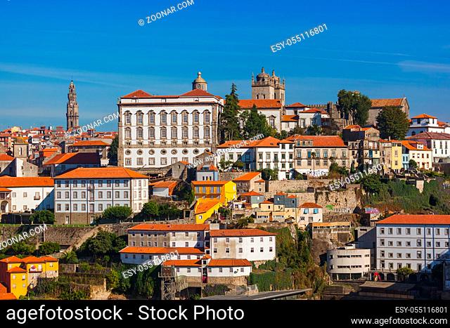 Porto old town in Portugal - architecture background