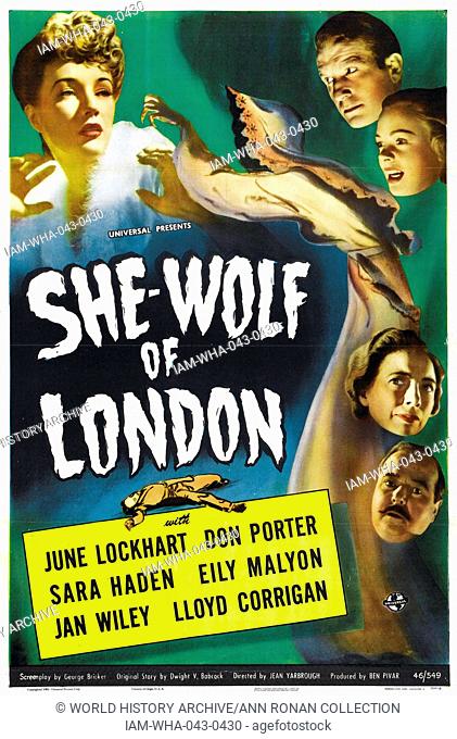 She Wolf in London', 1946 horror film starring June Lockhart
