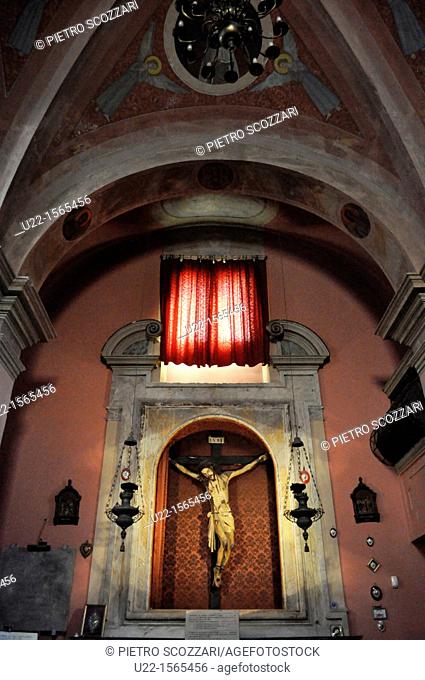 Gradara (Pesaro-Urbino, Italy): crucifix at San Giovanni Battista’s Church