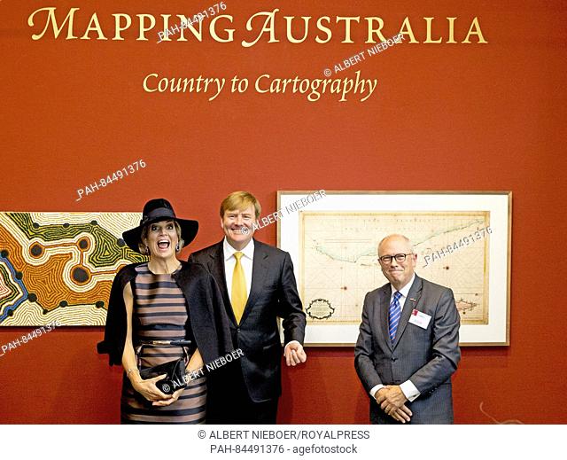 Utrecht, 03-10-2016 HM King Willem-Alexander and and Queen Máxima opening HM King Willem-Alexander and HM Queen Máxima open the exhibition ""Mapping Australia...