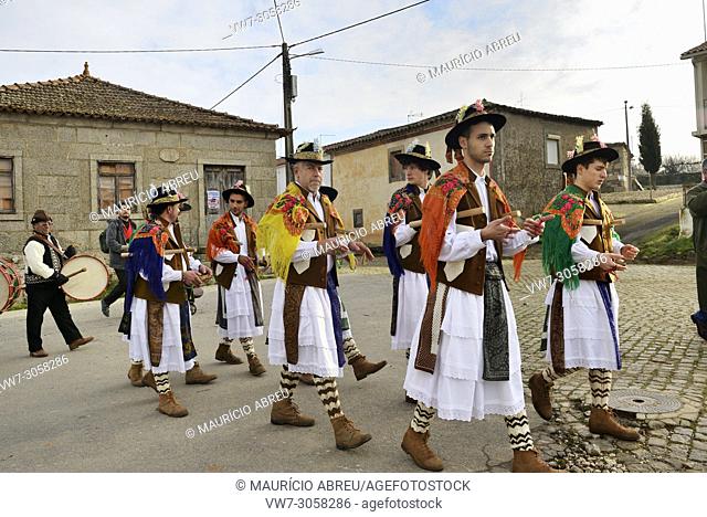 A folk group (Pauliteiros de Miranda) that practice an ancient warrior Iberian dance. Traditional Winter festivities in Constantim