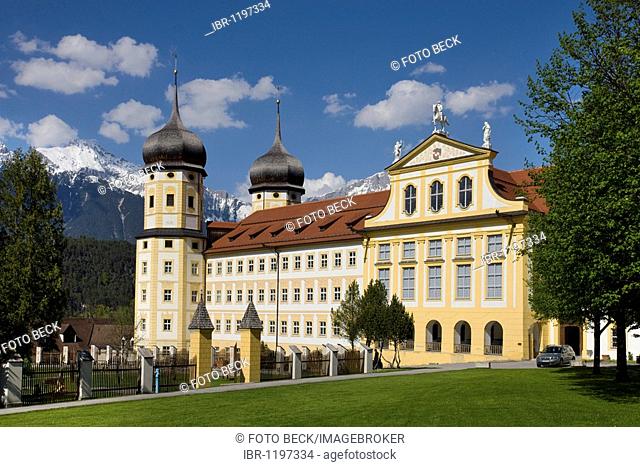 Stift Stams monastery, Cistercian Abbey, Mieminger mountain range, Inntal valley, Tyrol, Austria, Europe