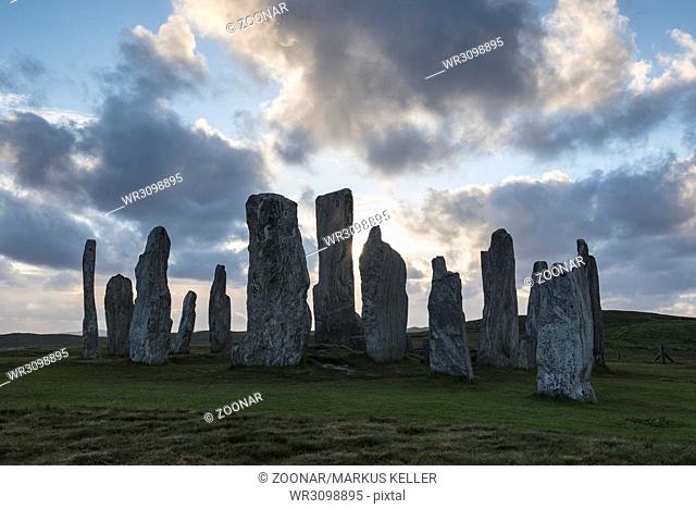 Callanish Standing Stones, 3000 year old stone circle, Isle of Lewis