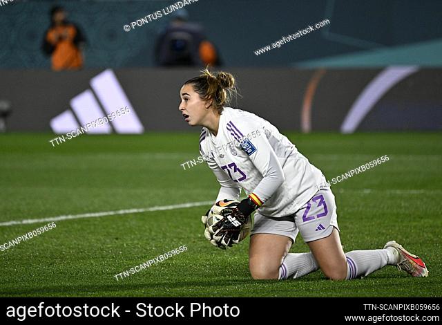 Spain's Cata Coll during the FIFA Women's World Cup semi-final between Spain and Sweden at Eden Park in Auckland, New Zealand, on August 15, 2023